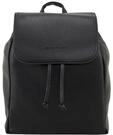 TOM TAILOR Damen TTTINNA Rucksack mit Umschlag, schwarz, Uni, Gr. ONESIZE