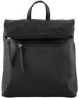 TOM TAILOR Damen TTTINNA Rucksack mit Umschlag, schwarz, Uni, Gr. ONESIZE