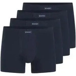 TOM TAILOR Herren Kurze Boxershorts im 4er-Pack, blau, Uni, Gr. L/6