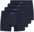 TOM TAILOR Herren Kurze Boxershorts im 4er-Pack, blau, Uni, Gr. L/6