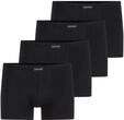 TOM TAILOR Herren Kurze Boxershorts im 4er-Pack, schwarz, Uni, Gr. XXL/8
