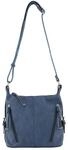 TOM TAILOR Damen TTCAIA M Umh&auml;ngetasche mit Rei&szlig;verschluss-Details, blau, Uni, Gr.