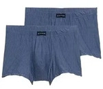 TOM TAILOR Herren Kurze Boxershorts im 2er-Pack, blau, Gestreift, Gr. XL/7