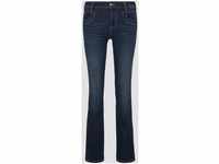 TOM TAILOR Damen Alexa Straight Jeans mit Bio-Baumwolle, blau, Logo Print, Gr. 29/30