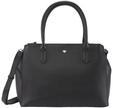 TOM TAILOR Damen TTROMA M Shopper aus Lederimitat, schwarz, Uni, Gr. ONESIZE