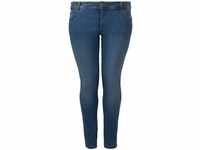TOM TAILOR Damen Plus - Skinny Jeans, blau, Gr. 46