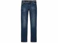 TOM TAILOR Damen Alexa Straight Jeans mit Bio-Baumwolle, blau, Uni, Gr. 27/30