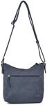 TOM TAILOR Damen TTIMERI S Umh&auml;ngetasche mit Quasten-Detail, blau, Uni, Gr. ONESIZE