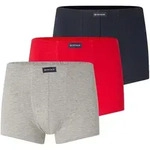 TOM TAILOR Herren Kurze Boxershorts im 3er-Pack, blau, Uni, Gr. L/6