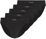 TOM TAILOR Herren Slips aus Baumwolle im 5er-Pack, schwarz, Uni, Gr. M/5