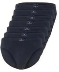 TOM TAILOR Herren Slips aus Baumwolle im 7er-Pack, blau, Uni, Gr. L/6 TOM TAILOR Herren Slips aus Baumwolle im 7er-Pack, blau, Uni, Gr. L/6