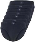 TOM TAILOR Herren Slips aus Baumwolle im 7er-Pack, blau, Uni, Gr. L/6