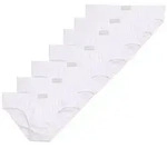 TOM TAILOR Herren Slips aus Baumwolle im 7er-Pack, wei&szlig;, Uni, Gr. L/6