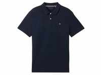 TOM TAILOR Herren Basic Poloshirt, blau, Uni, Gr. XL