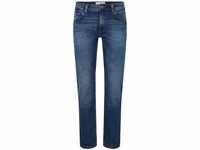 TOM TAILOR Herren Marvin Straight Jeans, blau, Uni, Gr. 33/32