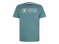 TOM TAILOR Herren T-Shirt mit Logo Print, grün, Logo Print, Gr. XXL