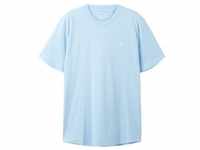 TOM TAILOR DENIM Herren Basic T-Shirt, blau, Uni, Gr. M