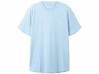 TOM TAILOR DENIM Herren Basic T-Shirt, blau, Uni, Gr. M