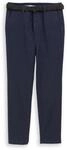 TOM TAILOR Herren TTTRAVIS SLIM Chino Hose mit G&uuml;rtel, blau, Meliert, Gr. 38/32