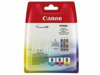 Canon Original-Set 0621B029 besteht aus CLI-8 gelb, cyan und magenta