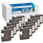 10x G&G Schriftband kompatibel zu Dymo D1/ 45013/ S0720530/ 2093097 schwarz auf