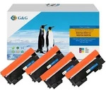 4 G&G Toner kompatibel mit HP 117A schwarz, cyan, magenta, gelb