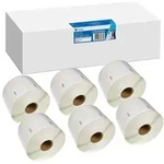 6x 1.000 G&G Etiketten kompatibel zu Dymo 11354 / S0722540, 32x57