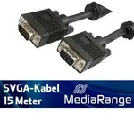 SVGA Monitor Kabel 15m schwarz 2xStecker von MediaRange MRCS112