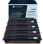 4 G&G Select XL-Toner kompatibel zu HP 410X/ Canon 046H schwarz + color