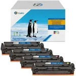 4 G&G Toner kompatibel zu HP 203A Multipack schwarz, cyan, magenta, gelb