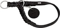HUNTER Dressur-Halsband Solid Education schwarz, Gr. M, Breite: ca. 18 mm,