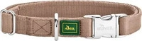 HUNTER Hundehalsband Inari beige, Gr. XL, Breite: ca. 2,5 cm, L&auml;nge: ca. 45 - 65 cm