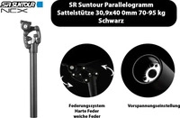 SR Suntour SP25 NCX 30.9/400 BLK, SR Suntour Federsattelst&uuml;tze Parallelogramm