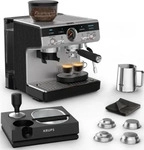 KRUPS Siebtr&auml;ger-Kaffeemaschine Precision+ XP804T, schwarz/silber