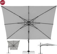 doppler Pendelschirm LIFE 300 x 400 cm, hellgrau grau