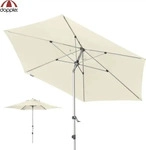 doppler Sonnenschirm Expert Auto Tilt &Oslash; 320 cm, natur