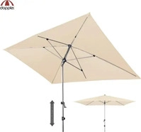 doppler Sonnenschirm Expert Auto Tilt 300 x 200 cm, natur