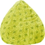 Sitzsack fluffy stars XL, 70 x 110 cm, gr&uuml;n