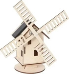 Solar-Bausatz Windm&uuml;hle natur