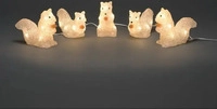 Konstsmide LED-Dekolicht 5er-Set Eichh&ouml;rnchen 40 Dioden