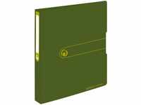 herlitz 11282597, herlitz Ringbuch aus Recycling-PP mit 2 Ringen, DIN A4, grün