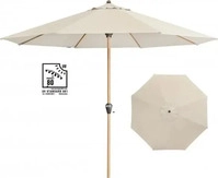 doppler Sonnenschirm Alu Wood Ultra &Oslash; 350 cm, Esche hell, natur