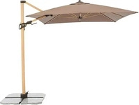 doppler Pendelschirm 'Alu Wood AX Ultra' 300 x 220 cm, Esche hell, greige braun|beige