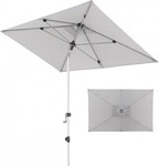 doppler Sonnenschirm EXPERT Auto Tilt 220 x 140 cm, hellgrau grau
