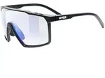 UVEX Sportbrille mtn perform s V | black matt / litemirror blue