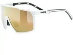 UVEX Sportbrille mtn perform s | white matt / mirror gold