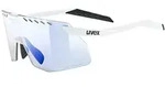 UVEX Sportbrille pace stage s V | white matt / mirror blue