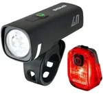 SIGMA SPORT LED Akku Set Scheinwerfer Aura 40 + R&uuml;cklicht Hiro 10 | S