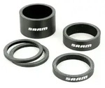 SRAM Spacer Carbon UD | Set 5-teilig | wei&szlig;