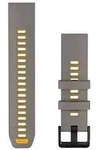 GARMIN Schnellwechsel-Armband f&uuml;r Fenix | Silikon 22 mm | Silbergrau